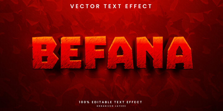 Befana editable text effect template