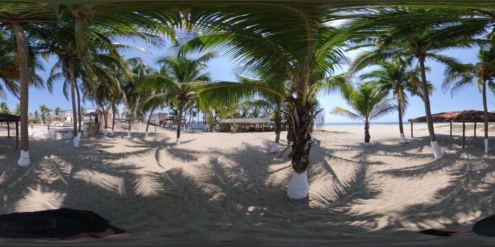 360 photography of Zihuatanejo beach and coast rutes
