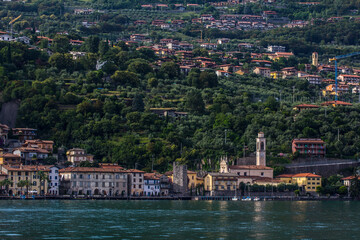 View from the city of Lovere on the Iseo lake