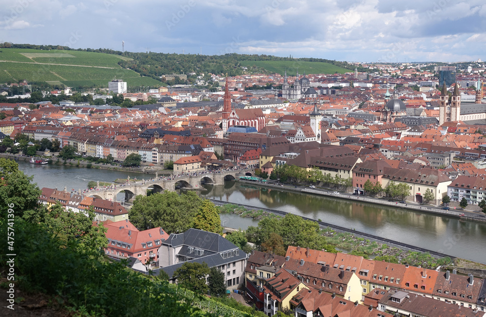 Canvas Prints main und altstadt von würzburg