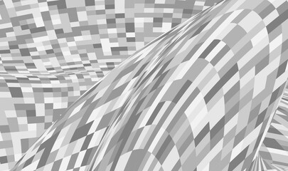abstract wavy grey squares vector background