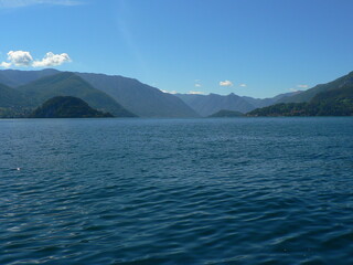 Fototapeta premium Walking in the old town of Varenna on the Como lake