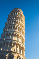 Fototapeta na wymiar World famous leaning Tower of Pisa, Tuscany, Italy.