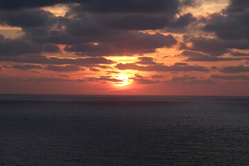 Fototapeta na wymiar Sonnenuntergang Meer Sardinien 