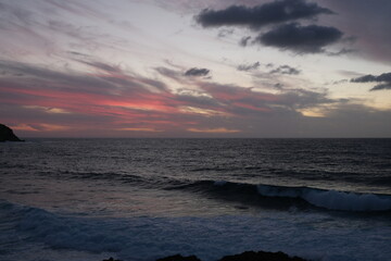 Sonnenuntergang Sardinien Meer Welle