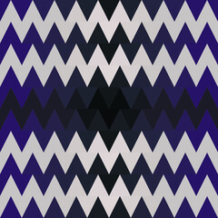 Seamless zigzag chevron (black, white, blue)