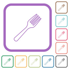 Single fork simple icons