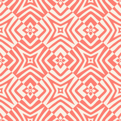 Seamless pattern with Geometric motifs in 2 colors