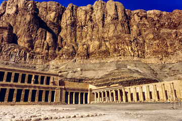 Beautiful view of the Mortuary Temple of Hatshepsut, Egypt