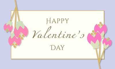 card with flowers