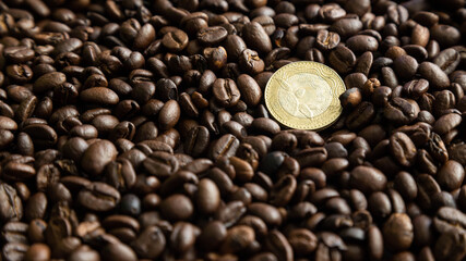 Colombian coffee with Colombian money