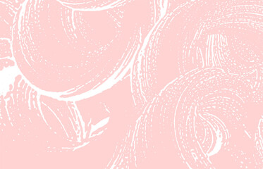 Grunge texture. Distress pink rough trace. Good-lo