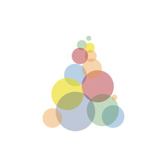 Merry Christmas and Happy New Year. Cartoon styled illustration.Vector design element.	
