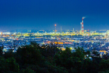 四日市の工場夜景
