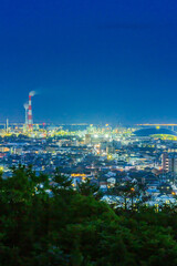 四日市の工場夜景
