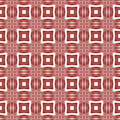 Tiled watercolor pattern. Maroon symmetrical