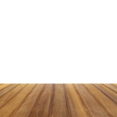 Wooden table background, table for product display, empty wooden counter in white room for mockup, banner, template.