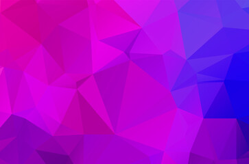 Obraz premium Colorful purple vivid polygonal triangular background pattern