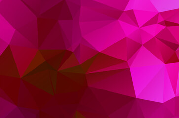 Colorful purple vivid polygonal triangular background pattern