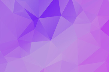 Colorful purple vivid polygonal triangular background pattern