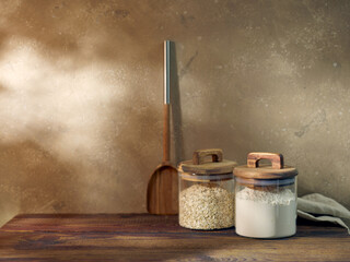 product storage jars