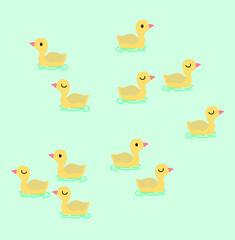 Nursery pattern, Seamless pattern for kids, vector illustration, textile design, fabric pattern. Can be used for baby bedding, wallpaper, nursery decor, baby shower invitation card, kids room decor.