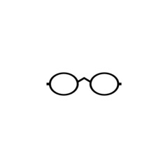 Glassess icon vector flat design