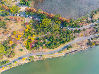 Hubei Wuhan East Lake Scenic Area Late Autumn Scenery