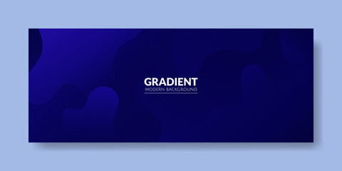 Abstract Blue color background. Modern background design. gradient color. Fluid shapes composition. Fit for website, banners, wallpapers, brochure, posters