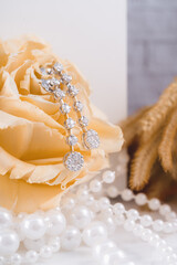 Studio shoot of  diamond jewelry 