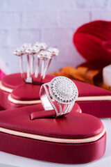 Studio shoot of  diamond jewelry 