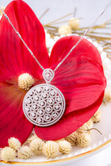 Studio shoot of  diamond jewelry 