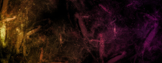 abstract space, colorful nebula, stars and sky