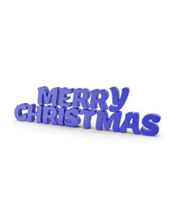 Merry Christmas Text 3d