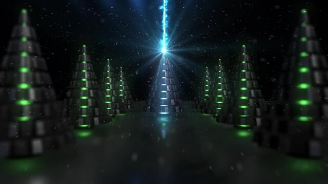 Animacja świąteczna, Boże Narodzenie, Wesołych Świąt, życzenia świąteczne, energia, koła zębate, industrial.