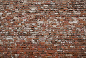 red brick wall, can be used as wallpaper and background