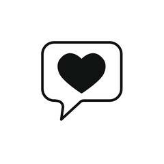 heart notifications icons symbol vector elements for infographic web