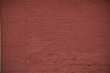 Background and texture old shabby red brick stone wall.