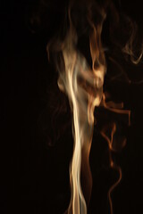 smoke on black background