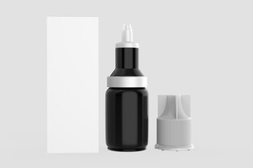 10ml Dropper Bottle Mockup isolated on white background