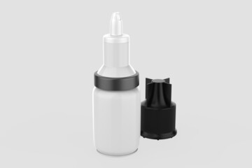 10ml Dropper Bottle Mockup isolated on white background