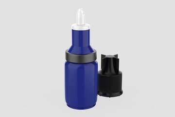 10ml Dropper Bottle Mockup isolated on white background