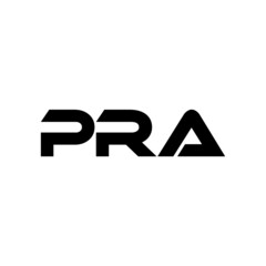 PRA letter logo design with white background in illustrator, vector logo modern alphabet font overlap style. calligraphy designs for logo, Poster, Invitation, etc.	