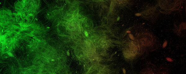 abstract space, colorful nebula, stars and sky