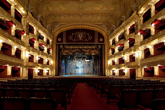  The auditorium in the Odessa Opera and Ballet Theater, Ukraine