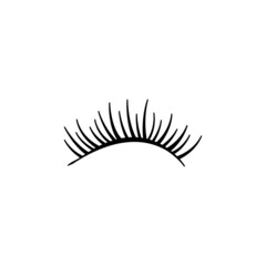 eyelashes logo icon design template vector