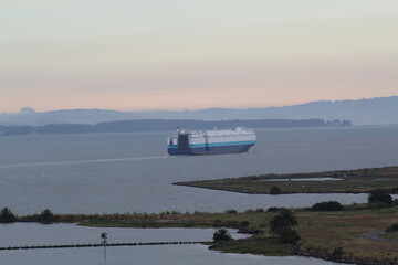ship in the harbor