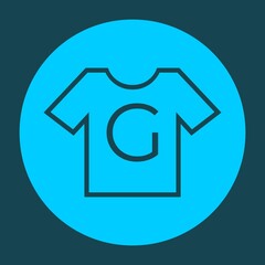 Obraz premium t-shirt icon with g alphabet vector design template. laundry alphabet icon.