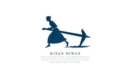 KISAN DIWAS- VECTOR ILLUSTRATION OF KISAN DIWAS