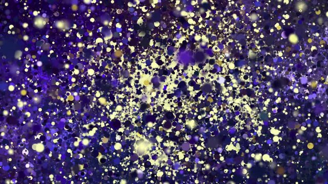 Zodiac sign Cancer a symbol of the constellation of bright stars of the horoscope. Abstract animation consisting of many particles of the zodiac sign transition from the stars to its symbol.